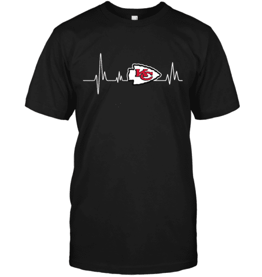 Kansas-City-Chiefs-Heartbeat-Unisex-T-Shirt-Kid-T-Shirt-LTS2966 Kansas City Chiefs Heartbeat Unisex T-Shirt Kid T-Shirt LTS2966