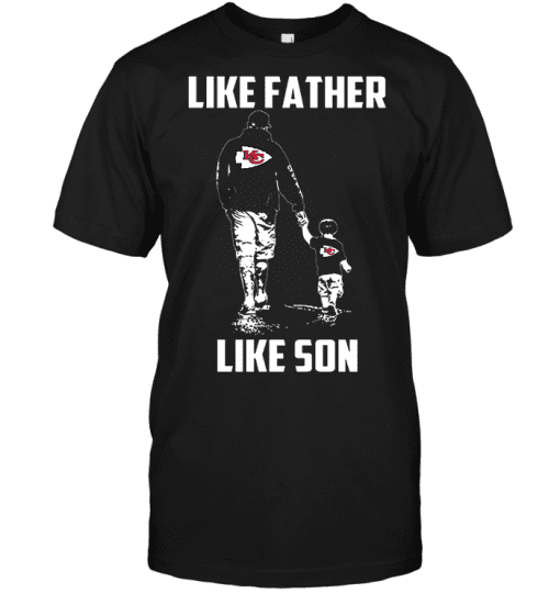 Kansas-City-Chiefs-Like-Father-Like-Son-Unisex-T-Shirt-Kid-T-Shirt-LTS2975 Kansas City Chiefs Like Father Like Son Unisex T-Shirt Kid T-Shirt LTS2975