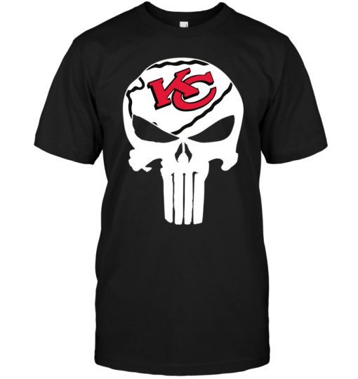 Kansas-City-Chiefs-Punisher-Unisex-T-Shirt-Kid-T-Shirt-LTS2968 Kansas City Chiefs Punisher Unisex T-Shirt Kid T-Shirt LTS2968