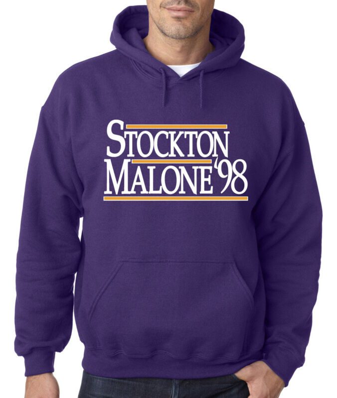 Karl-Malone-John-Stockton-Utah-Jazz-98-Hooded-Sweatshirt-Unisex-Hoodie-Hooded Karl Malone John Stockton Utah Jazz "98" Hooded Sweatshirt Unisex Hoodie Hooded