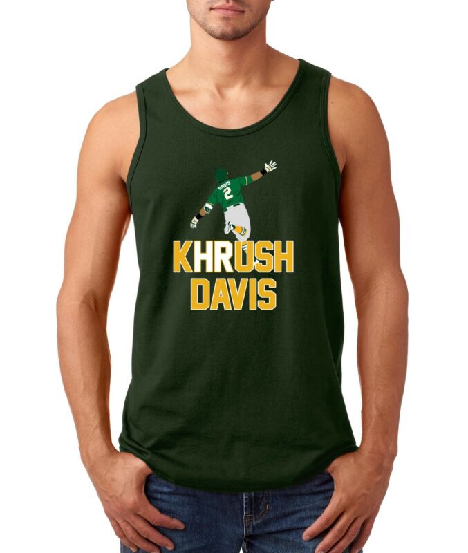 Khris-Davis-Oakland-Athletics-Khrush-Home-Run-Unisex-Tank-Top Khris Davis Oakland Athletics "Khrush Home Run" Unisex Tank Top