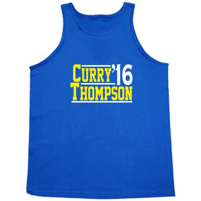 Klay-Thompson-Steph-Curry-Golden-State-Warriors-President-Unisex-Tank-Top Klay Thompson Steph Curry Golden State Warriors "President" Unisex Tank Top