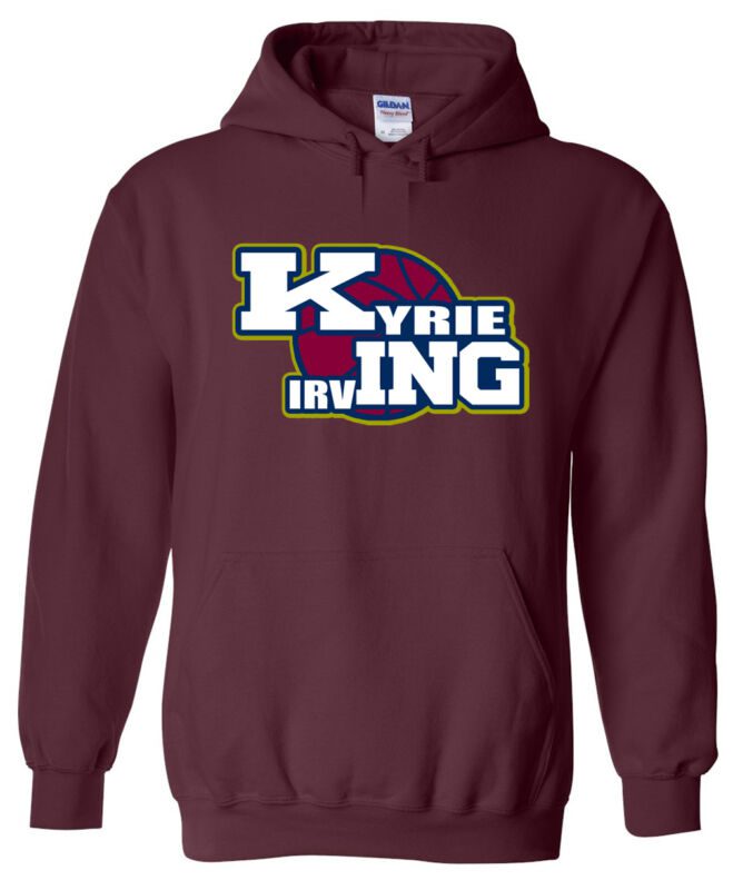 Kyrie-Irving-Cleveland-Cavaliers-King-Unisex-Hoodie-Crew Kyrie Irving Cleveland Cavaliers "King" Unisex Hoodie Crew