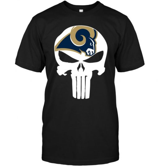 Los-Angeles-Rams-Punisher-Unisex-T-Shirt-Kid-T-Shirt-LTS3239 Los Angeles Rams Punisher Unisex T-Shirt Kid T-Shirt LTS3239