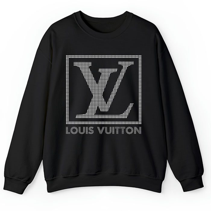 Louis-Vuitton-Logo-Luxury-Diamonds-Crewneck-Sweatshirt-CSTB1131 Louis Vuitton Logo Luxury Diamonds Crewneck Sweatshirt CSTB1131