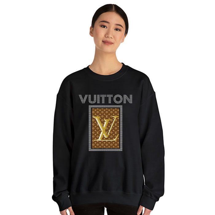 Louis-Vuitton-Logo-Luxury-Diamonds-Crewneck-Sweatshirt-CSTB1132-4