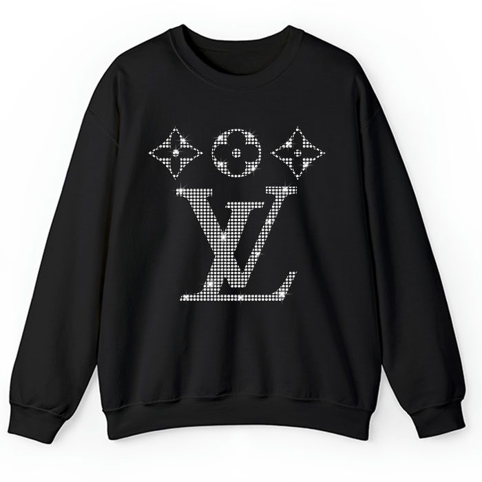 Louis-Vuitton-Logo-Luxury-Diamonds-Crewneck-Sweatshirt-CSTB1135 Louis Vuitton Logo Luxury Diamonds Crewneck Sweatshirt CSTB1135