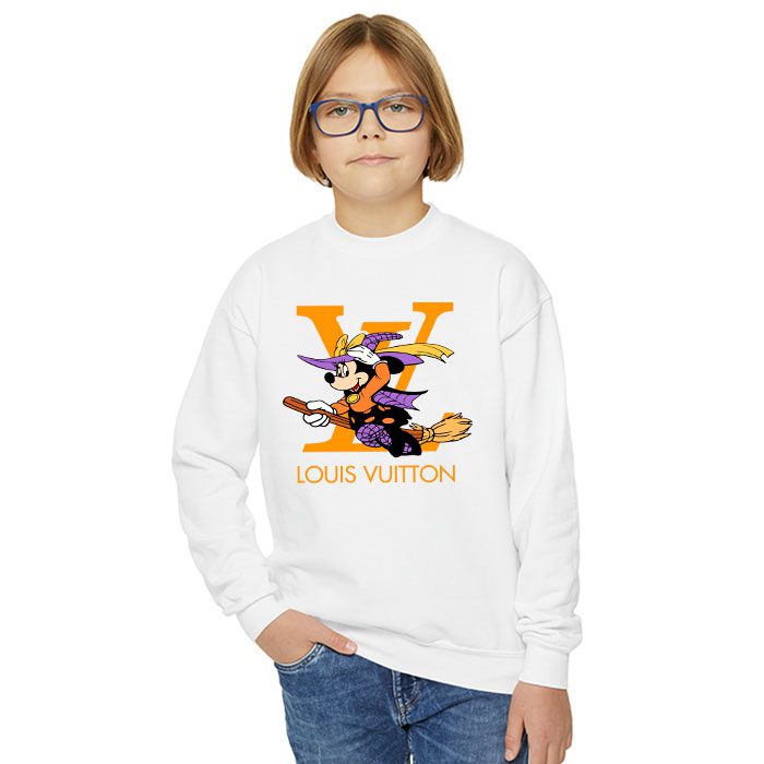 Louis-Vuitton-Logo-Luxury-Halloween-Pumpkin-Mickey-Mouse-Crewneck-Sweatshirt-CSTB1195-3
