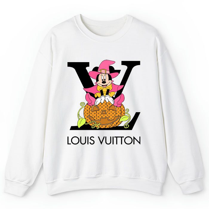 Louis-Vuitton-Logo-Luxury-Halloween-Pumpkin-Minnie-Mouse-Crewneck-Sweatshirt-CSTB1192 Louis Vuitton Logo Luxury Halloween Pumpkin Minnie Mouse Crewneck Sweatshirt CSTB1192