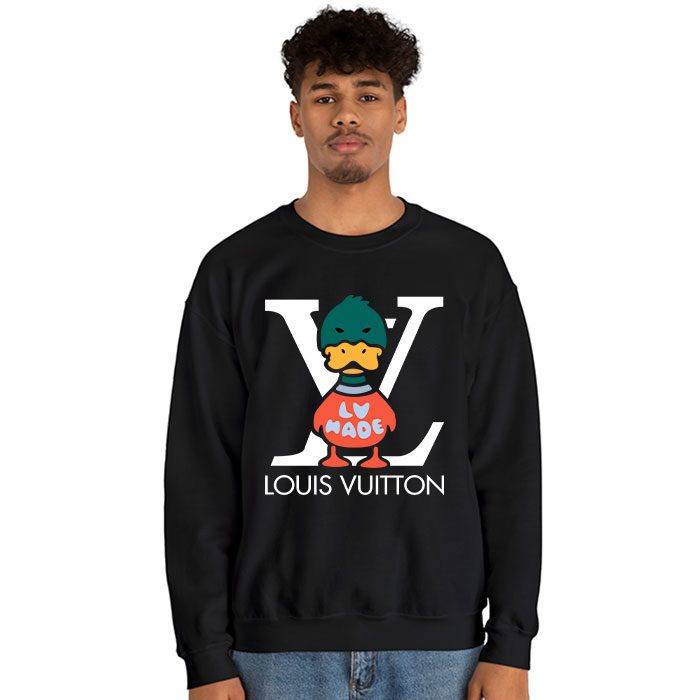 Louis-Vuitton-Logo-Luxury-Knit-Duck-Crewneck-Crewneck-Sweatshirt-CSTB1085-3