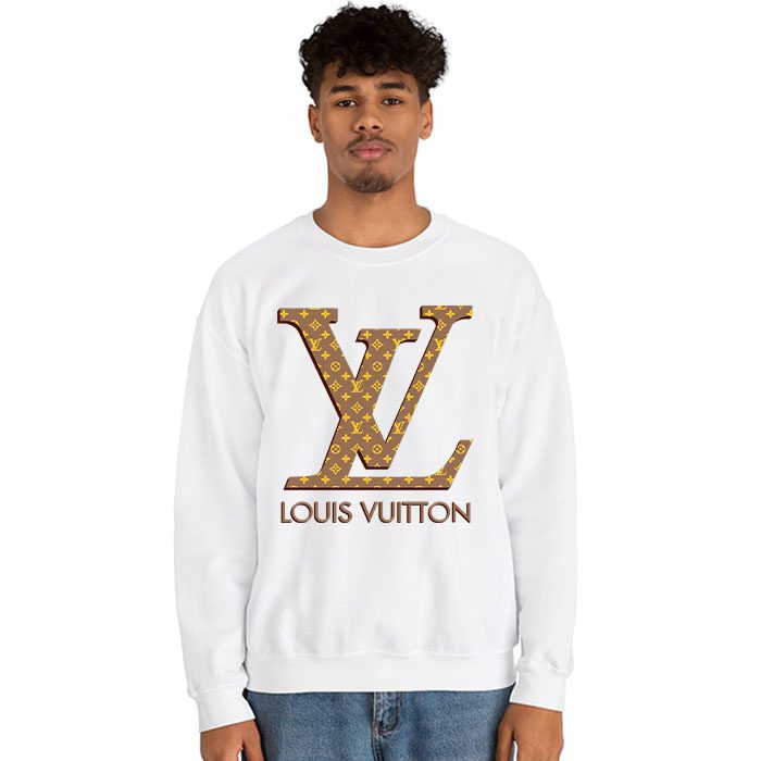 Louis-Vuitton-Logo-Luxury-Monogram-Canvas-Pattern-Crewneck-Sweatshirt-CSTB1174-2