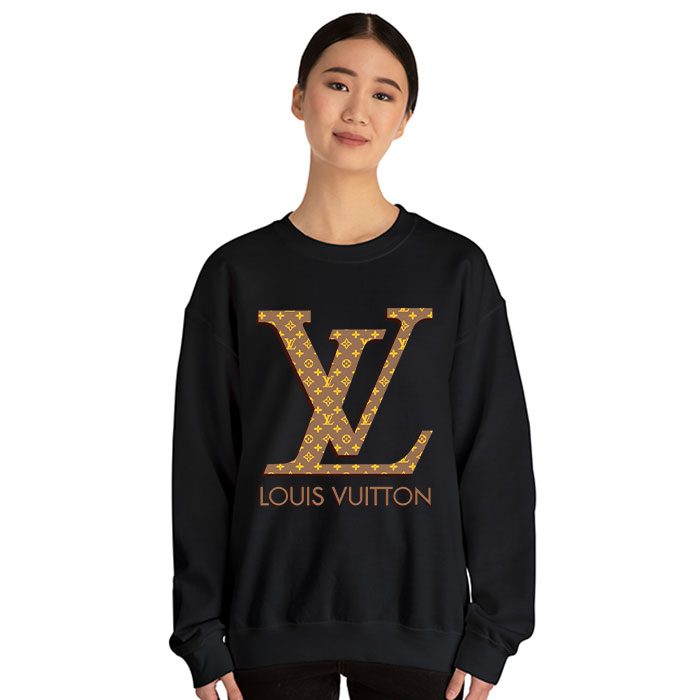 Louis-Vuitton-Logo-Luxury-Monogram-Canvas-Pattern-Crewneck-Sweatshirt-CSTB1174-4