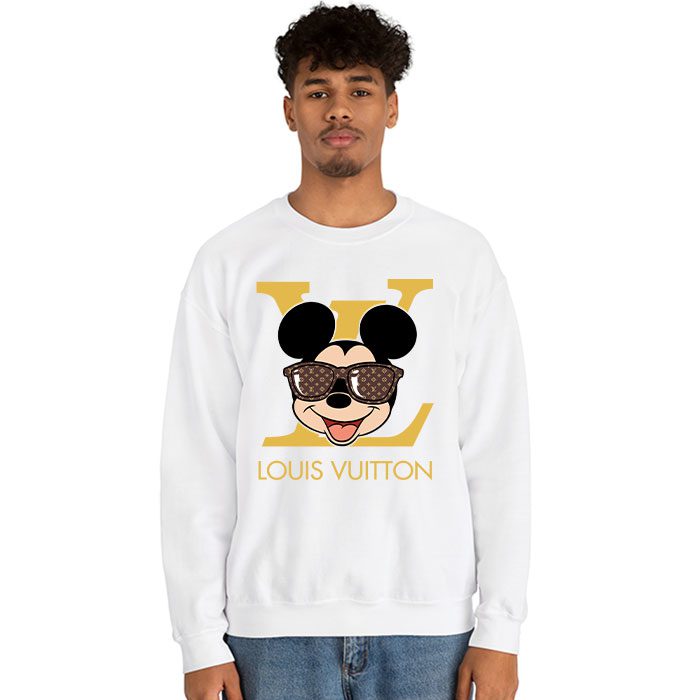 Louis-Vuitton-Logo-Luxury-Monogram-Canvas-Pattern-Mickey-Mouse-Crewneck-Sweatshirt-CSTB1074-2