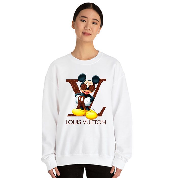 Louis-Vuitton-Logo-Luxury-Monogram-Canvas-Pattern-Mickey-Mouse-Crewneck-Sweatshirt-CSTB1118-1