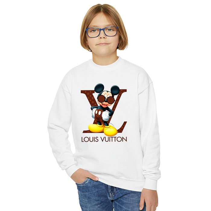 Louis-Vuitton-Logo-Luxury-Monogram-Canvas-Pattern-Mickey-Mouse-Crewneck-Sweatshirt-CSTB1118-3