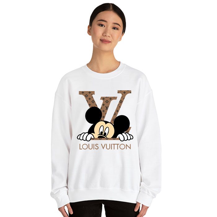 Louis-Vuitton-Logo-Luxury-Monogram-Canvas-Pattern-Mickey-Mouse-Crewneck-Sweatshirt-CSTB1173-1