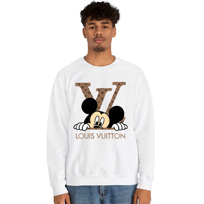 Louis-Vuitton-Logo-Luxury-Monogram-Canvas-Pattern-Mickey-Mouse-Crewneck-Sweatshirt-CSTB1173-2