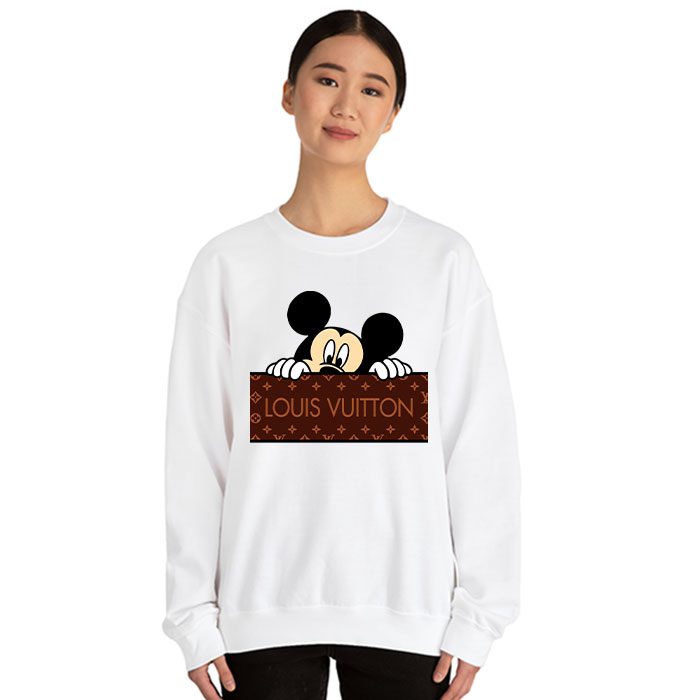 Louis-Vuitton-Logo-Luxury-Monogram-Canvas-Pattern-Mickey-Mouse-Crewneck-Sweatshirt-CSTB1175-1