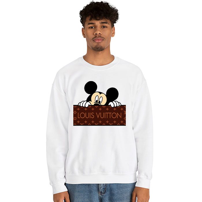 Louis-Vuitton-Logo-Luxury-Monogram-Canvas-Pattern-Mickey-Mouse-Crewneck-Sweatshirt-CSTB1175-2