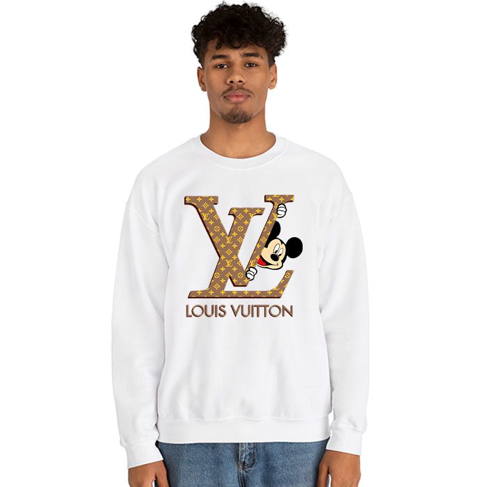 Louis-Vuitton-Logo-Luxury-Monogram-Canvas-Pattern-Mickey-Mouse-Crewneck-Sweatshirt-CSTB1178-2