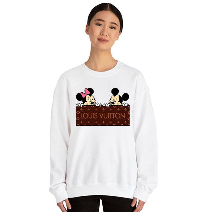 Louis-Vuitton-Logo-Luxury-Monogram-Canvas-Pattern-Minnie-Mouse-Mickey-Mouse-Crewneck-Sweatshirt-CSTB1177-1