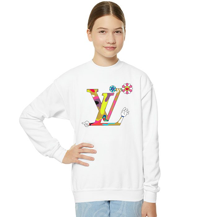 Louis-Vuitton-Logo-Luxury-Takashi-Murakami-Flower-Crewneck-Sweatshirt-CSTB1041-3