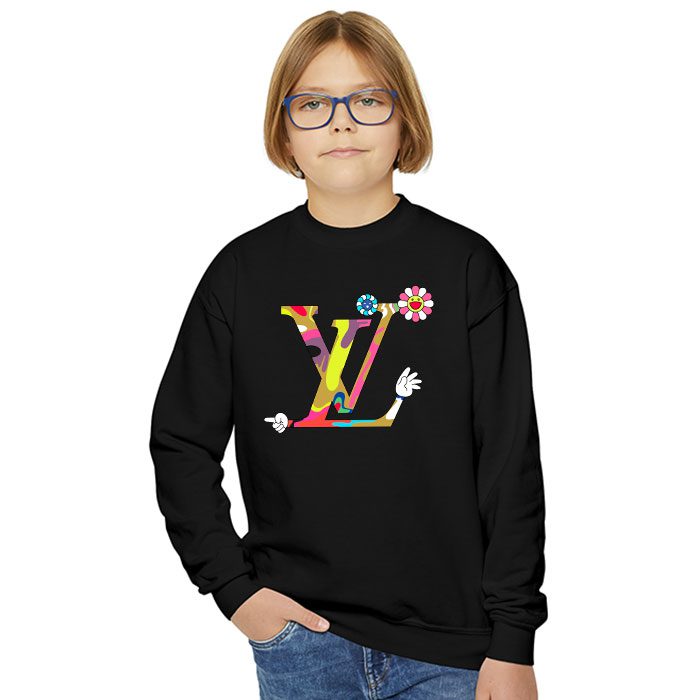 Louis-Vuitton-Logo-Luxury-Takashi-Murakami-Flower-Crewneck-Sweatshirt-CSTB1041-5