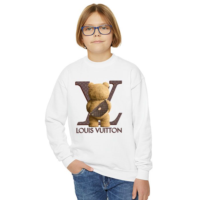 Louis-Vuitton-Logo-Luxury-Teddy-Bear-Crewneck-Sweatshirt-CSTB1025-3