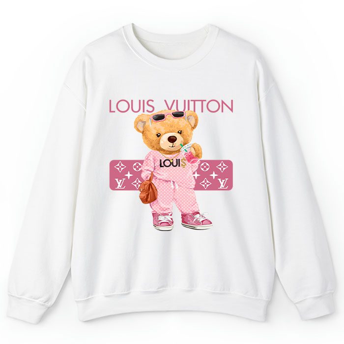 Louis-Vuitton-Logo-Luxury-Teddy-Bear-Crewneck-Sweatshirt-CSTB1072-1