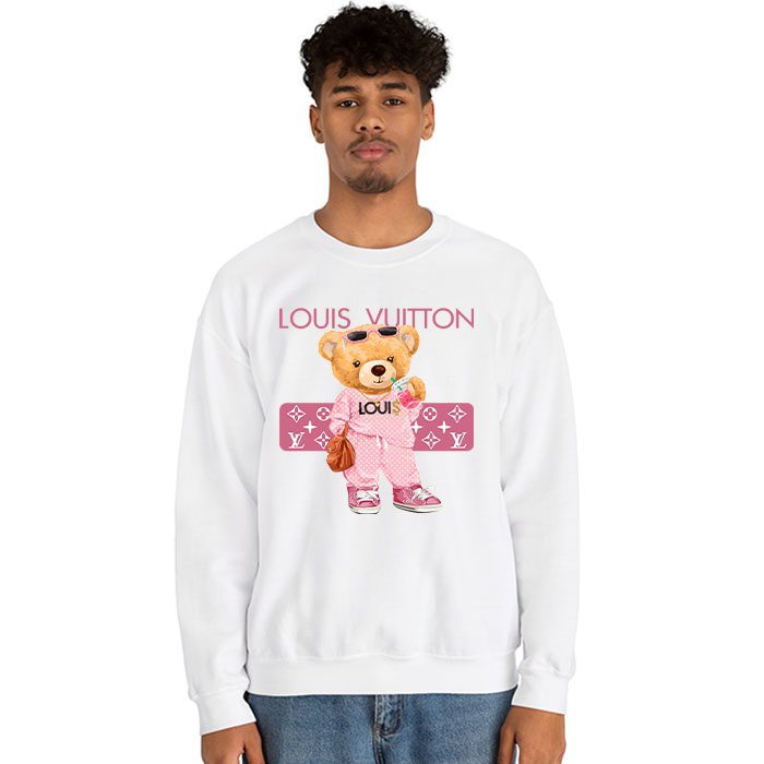 Louis-Vuitton-Logo-Luxury-Teddy-Bear-Crewneck-Sweatshirt-CSTB1072-2