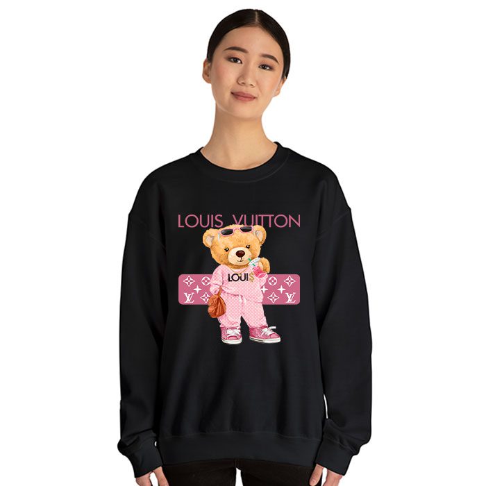 Louis-Vuitton-Logo-Luxury-Teddy-Bear-Crewneck-Sweatshirt-CSTB1072-4