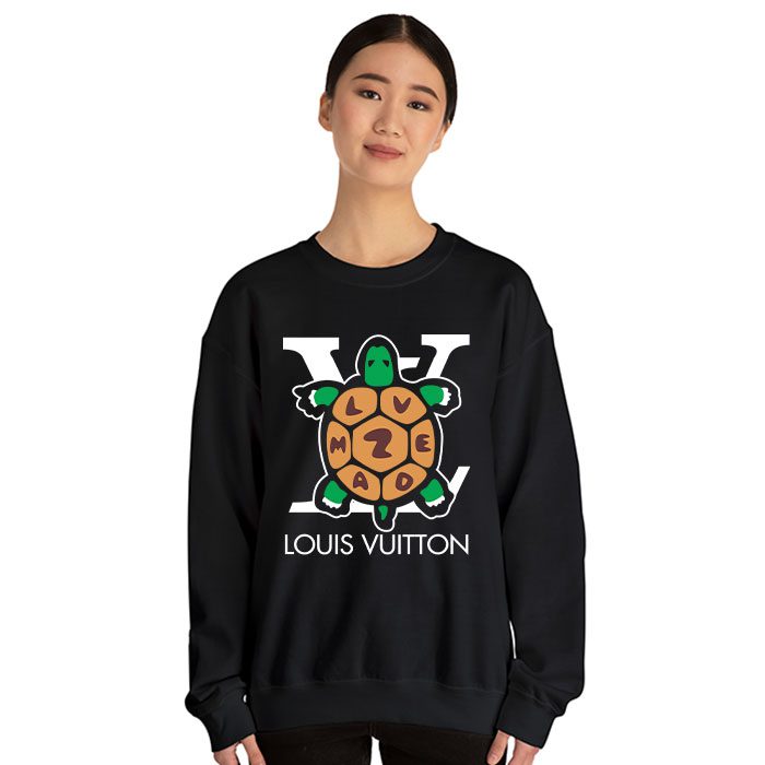 Louis-Vuitton-Logo-Luxury-Turtle-Humanmade-Crewneck-Sweatshirt-CSTB1167-2