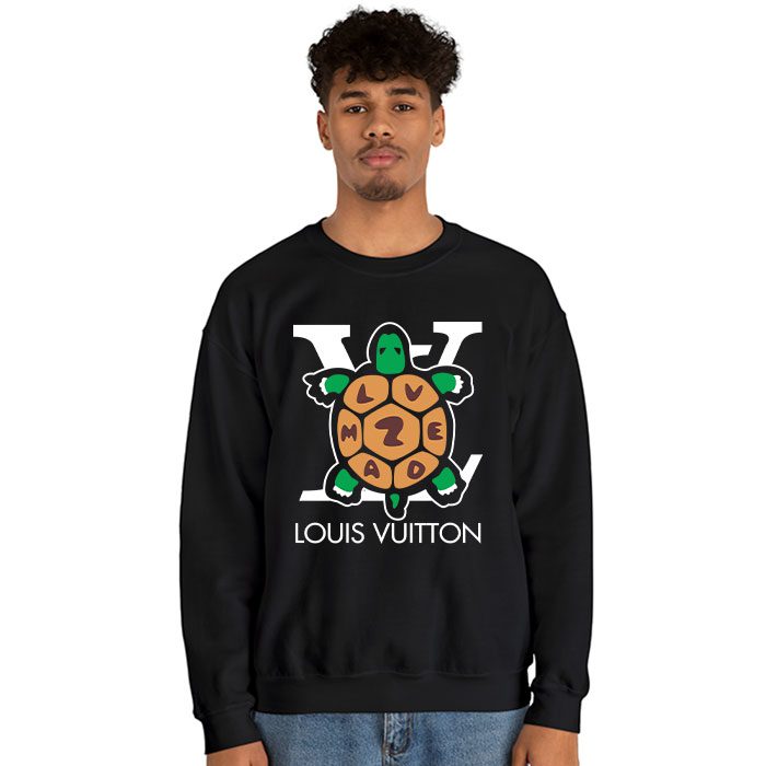 Louis-Vuitton-Logo-Luxury-Turtle-Humanmade-Crewneck-Sweatshirt-CSTB1167-3