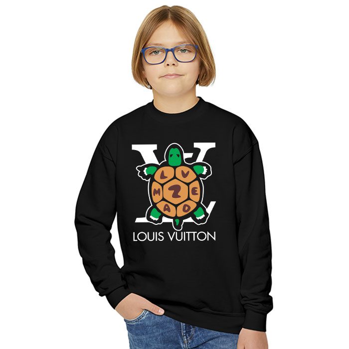 Louis-Vuitton-Logo-Luxury-Turtle-Humanmade-Crewneck-Sweatshirt-CSTB1167-4