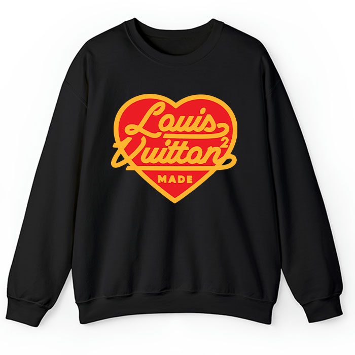 Louis-Vuitton-Nigo-Intarsia-Jacquard-Heart-Crewneck-Crewneck-Sweatshirt-CSTB1139 Louis Vuitton Nigo Intarsia Jacquard Heart Crewneck Crewneck Sweatshirt CSTB1139
