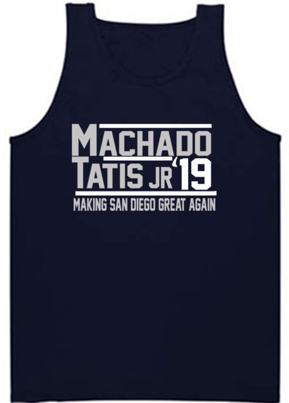 Manny-Machado-Fernando-Tatis-Jr-San-Diego-Padres-2019-Unisex-Tank-Top Manny Machado Fernando Tatis Jr San Diego Padres 2019 Unisex Tank Top