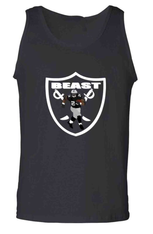 Marshawn-Lynch-Oakland-Raiders-Logo-Unisex-Tank-Top Marshawn Lynch Oakland Raiders "Logo" Unisex Tank Top