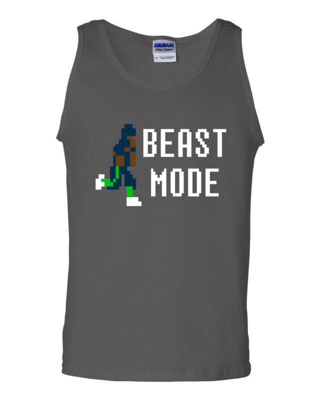 Marshawn-Lynch-Seattle-Seahawks-Beast-Mode-Tecmo-Bowl-Unisex-Tank-Top Marshawn Lynch Seattle Seahawks "Beast Mode Tecmo Bowl" Unisex Tank Top