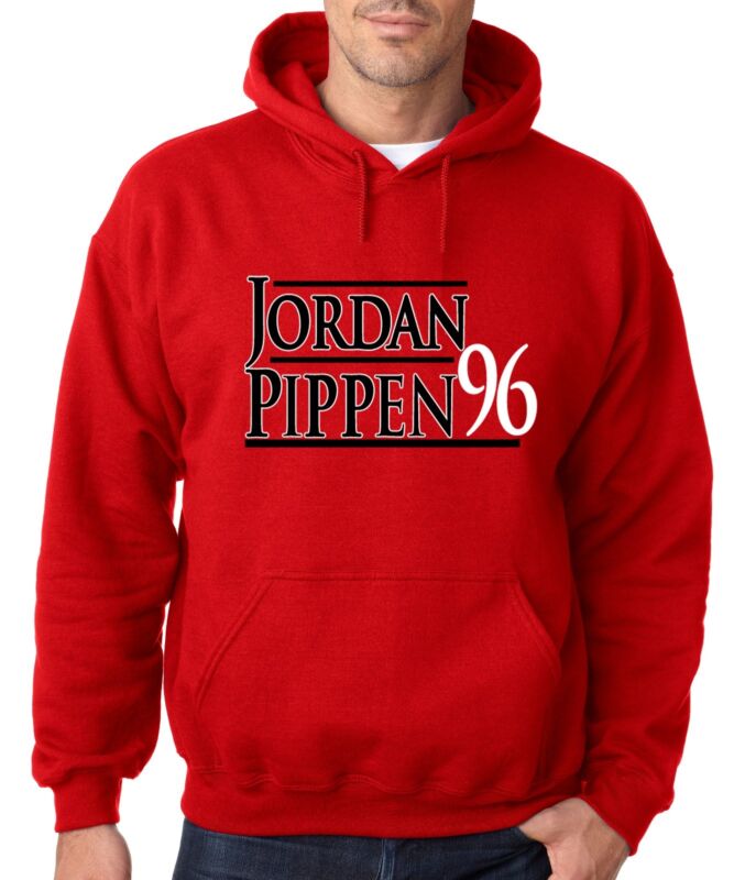 Michael-Jordan-Scottie-Pippen-For-President-96-Hooded-Sweatshirt-Hoodie Michael Jordan Scottie Pippen "For President 96" Hooded Sweatshirt Hoodie