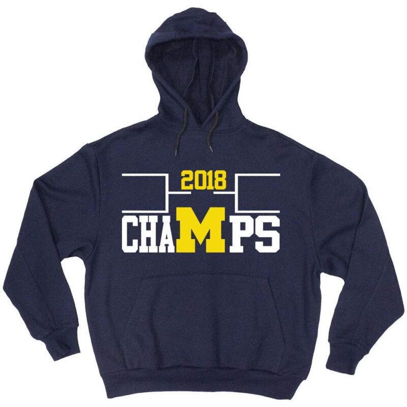 Michigan-Wolverines-March-Madness-2018-Champs-Hoodie-Hooded-Sweatshirt Michigan Wolverines March Madness 2018 Champs Hoodie Hooded Sweatshirt