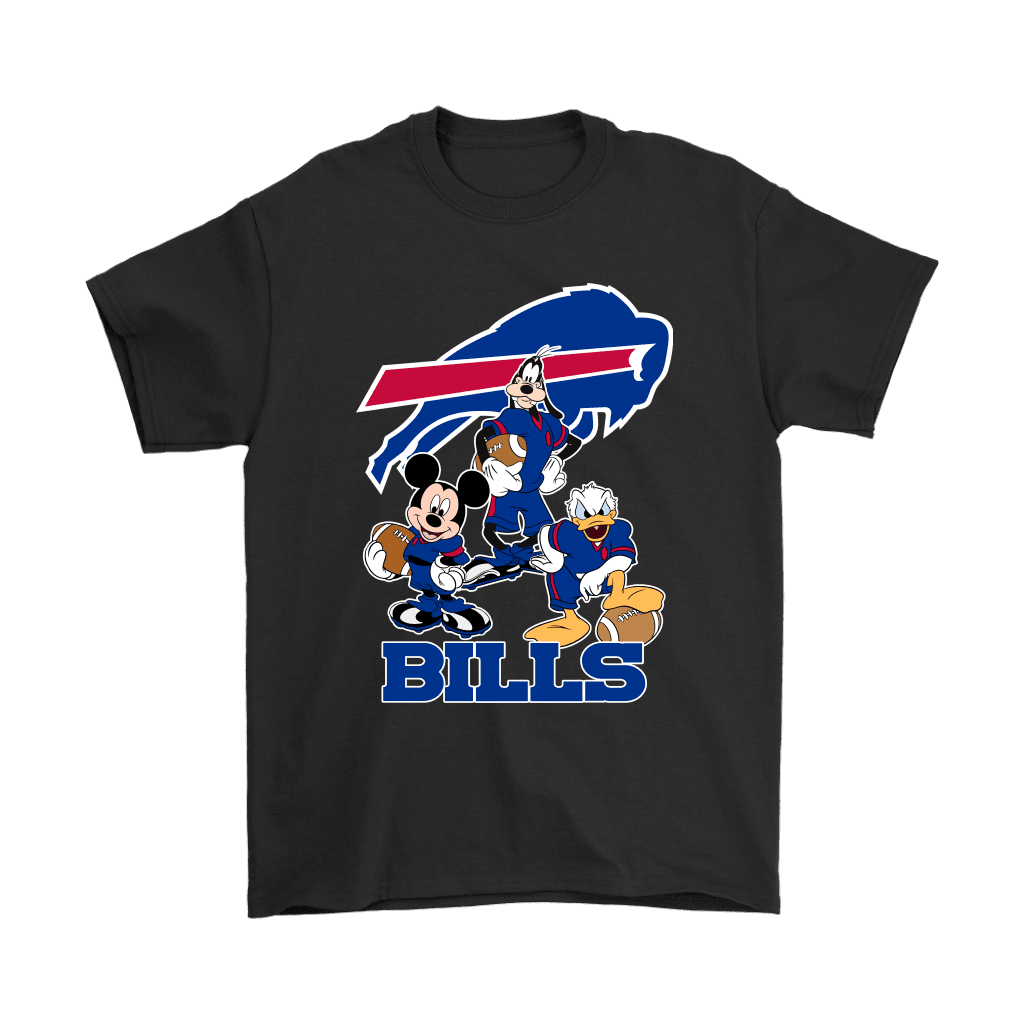 Mickey-Donald-Goofy-The-Three-Buffalo-Bills-Football-Unisex-T-Shirt-Kid-T-Shirt-LTS408 Mickey Donald Goofy The Three Buffalo Bills Football Unisex T-Shirt Kid T-Shirt LTS408