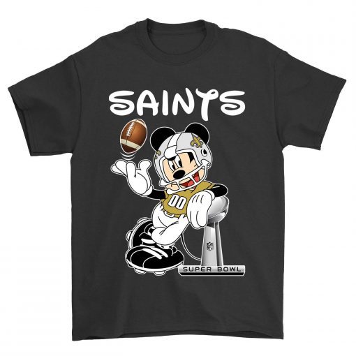 Mickey-Mouse-New-Orleans-Saints-Unisex-T-Shirt-Kid-T-Shirt-LTS4553 Mickey Mouse New Orleans Saints Unisex T-Shirt Kid T-Shirt LTS4553