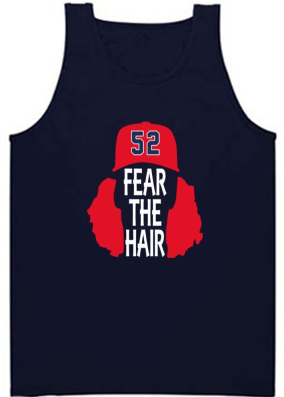 Mike-Clevinger-Cleveland-Indians-Fear-Hair-Unisex-Tank-Top Mike Clevinger Cleveland Indians "Fear Hair" Unisex Tank Top