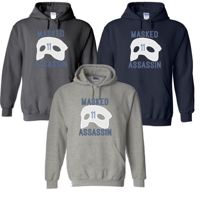 Mike-Conley-Memphis-Grizzlies-Masked-Assassin-Unisex-Hoodie-Crewneck-Or Mike Conley Memphis Grizzlies "Masked Assassin" Unisex Hoodie