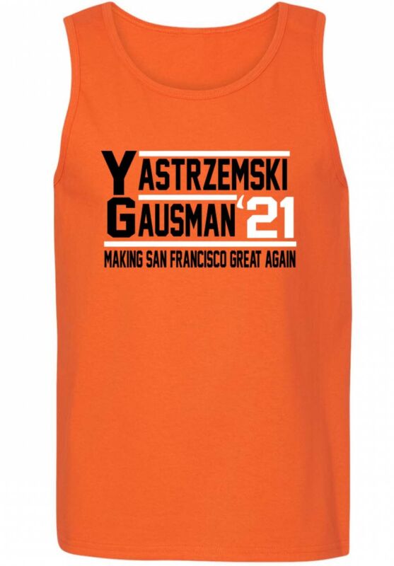 Mike-Yastrzemski-Kevin-Gausman-San-Francisco-Giants-2021-Unisex-Tank-Top Mike Yastrzemski Kevin Gausman San Francisco Giants 2021 Unisex Tank Top