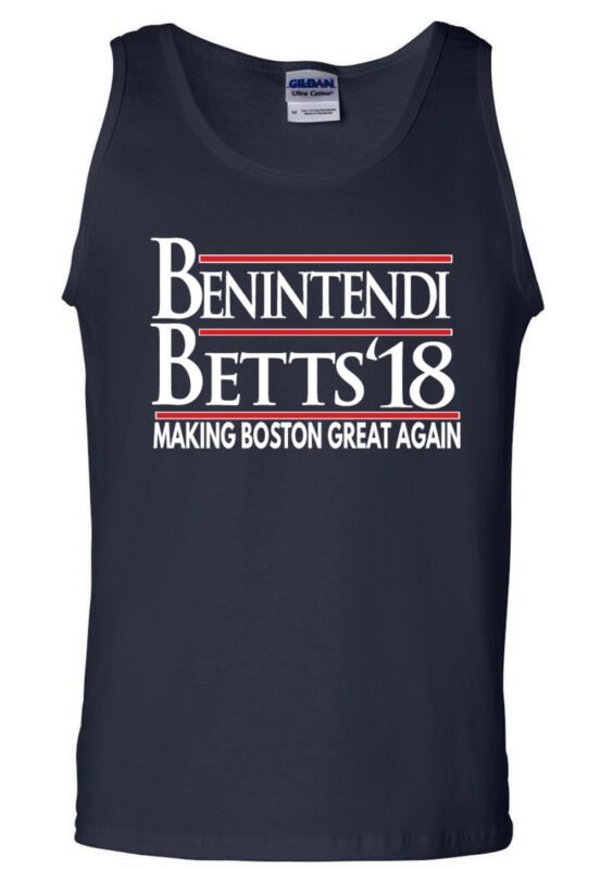 Mookie-Betts-Andrew-Benintendi-Boston-Red-Sox-18-Unisex-Tank-Top Mookie Betts Andrew Benintendi Boston Red Sox "18" Unisex Tank Top