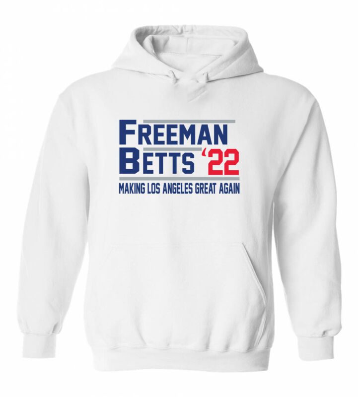 Mookie-Betts-Freddie-Freeman-La-Los-Angeles-Dodgers-22-Crew-Hooded-Sweatshirt-Unisex-Hoodie Mookie Betts Freddie Freeman La Los Angeles Dodgers 22 Crew Hooded Sweatshirt Unisex Hoodie
