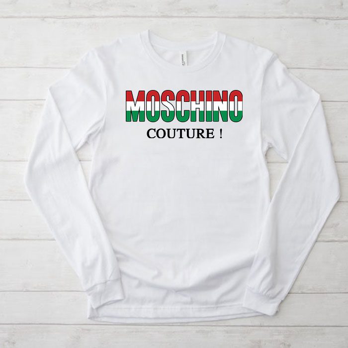 Moschino-Couture-Italy-Kid-Tee-Unisex-Longsleeve-Shirt-LTB0891 Moschino Couture Italy Kid Tee Unisex Longsleeve Shirt LTB0891