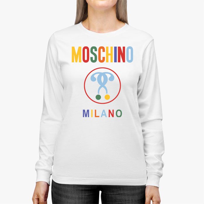 Moschino-Double-Question-Mark-Logo-Kid-Tee-Unisex-Longsleeve-Shirt-LTB0902-2