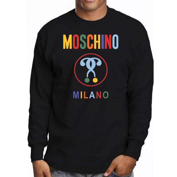 Moschino-Double-Question-Mark-Logo-Kid-Tee-Unisex-Longsleeve-Shirt-LTB0902-3
